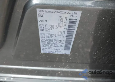 2015 Nissan Pathfinder Sl z USA, uszkodzony, nr VIN 5N1AR2MM4FC700979